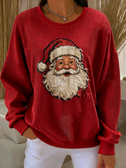 Damen Weihnachts druck Casual Sweatshirt