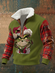 Herren-Kapuzen pullover mit lustiger Weihnachts kunst