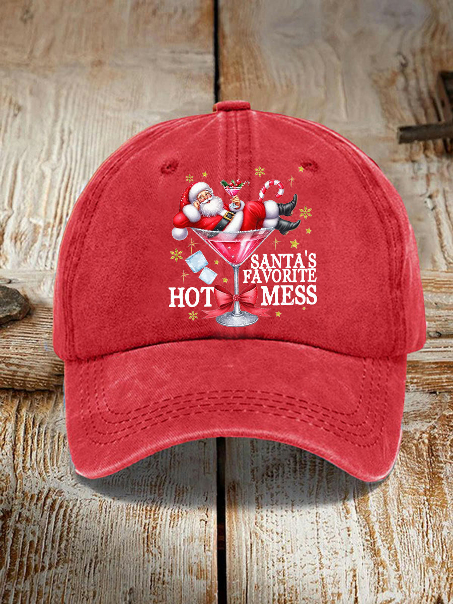 Unisex Lustige Weihnachten Weihnachts mann Lieblings heiße Mess Hut