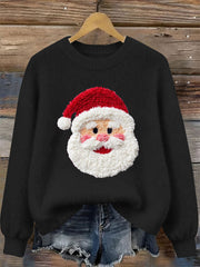 Damen Weihnachts mann Print Casual Top