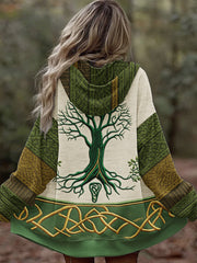 Frauen Baum des Lebens Gradient Art Komfort Warm Hoodie