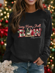 Damen-Weihnachten kombiniert mit Raglan-Ärmel-Sweatshirt mit Glaubens druck