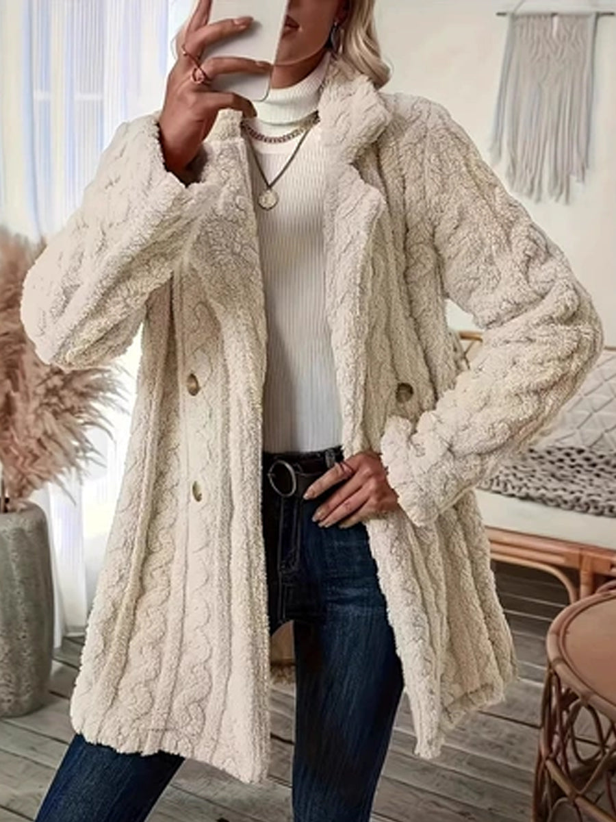 Warmer Plüsch-Doppel reiher für Damen