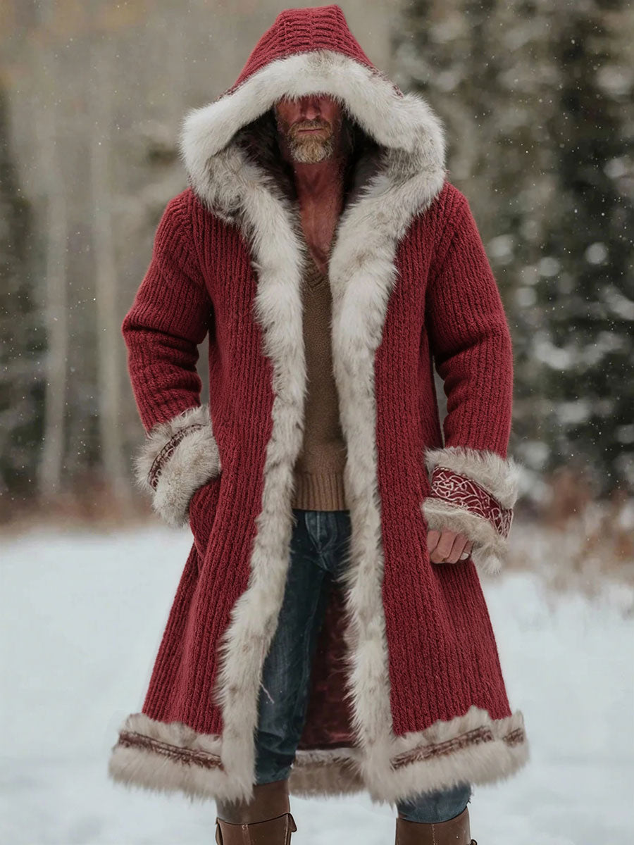 Herren-Weihnachts-Wikinger-Kapuzen-Mäntel