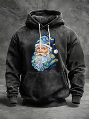 Herren Weihnachts mann bedruckt lässig Hoodie
