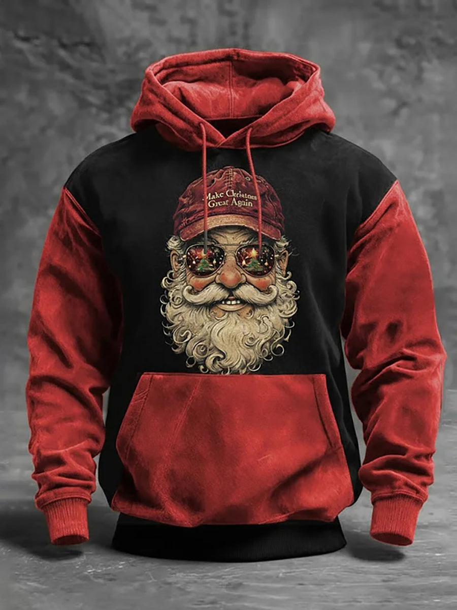 Herren Weihnachts mann Print Casual Hoodie