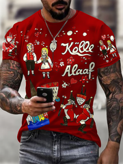 Herren Cologne Carnival Lässige kurze Ärmel T-Shirt