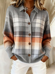 Damen Herbst kunst bedruckte lässige Tops