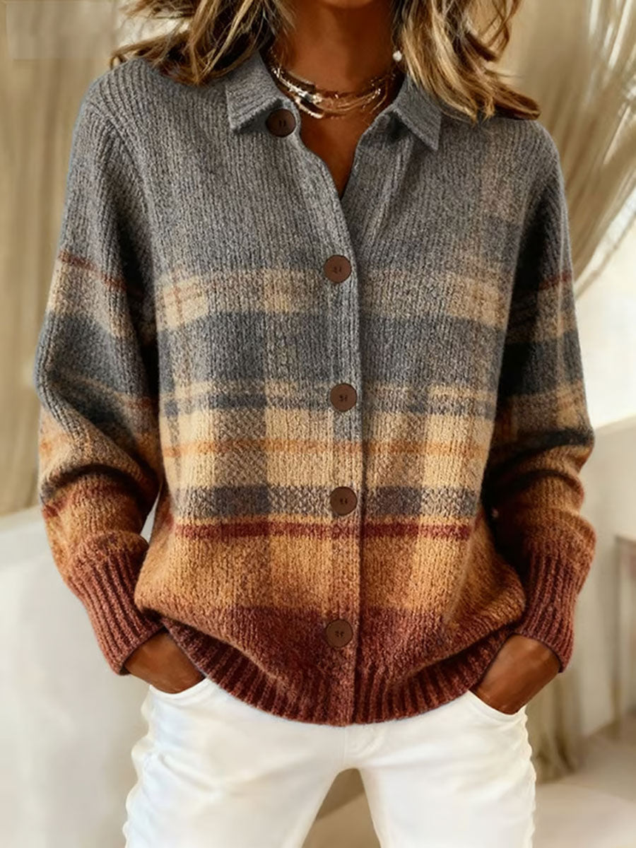 Damen Herbst kunst bedruckte lässige Tops