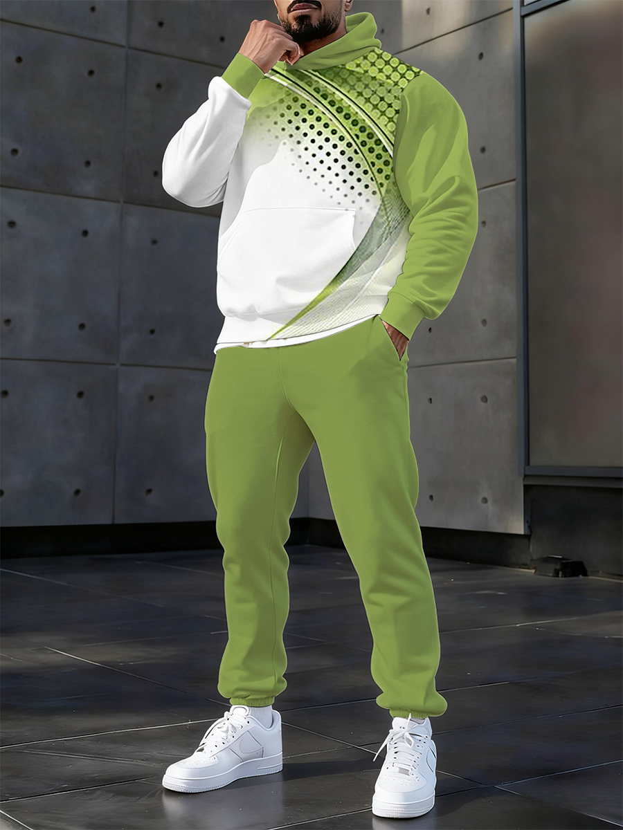 Herren Casual Hoodie und Hose Set