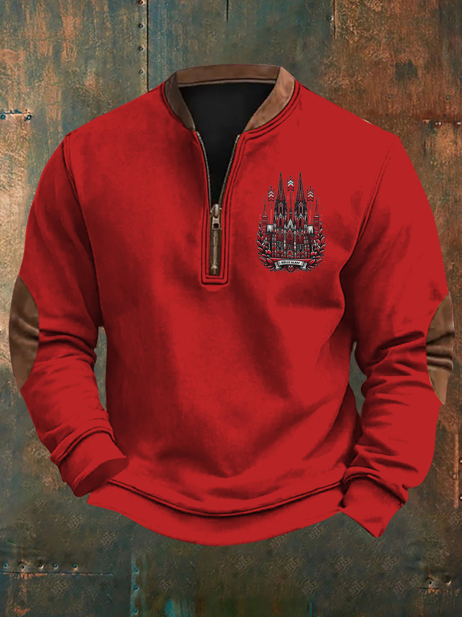 Herren Deutschland Kölner Karneval bedrucktes lässiges Sweatshirt