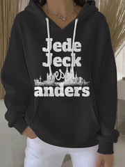 Frauen Deutschland Köln Karneval Print Casual Hoodie