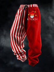 Herren Herren Kölner Karnevals druck Strukturierte lockere Freizeit hosen