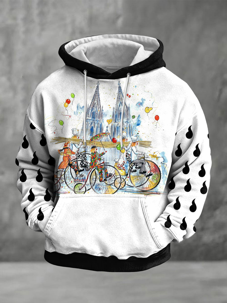 Herren Kölner Karneval Übergroßer Hoodie