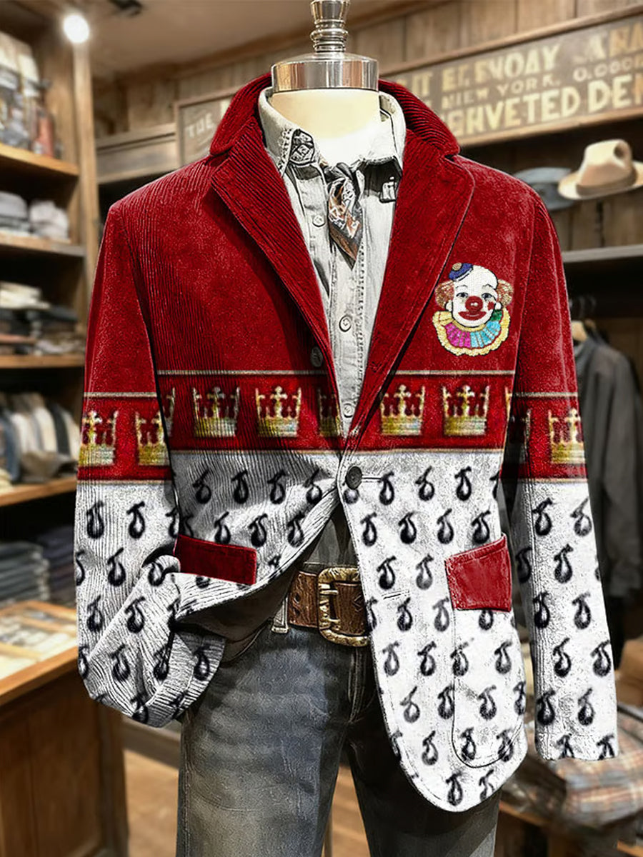 Herren Cologne Carnival Print Casual Anzüge