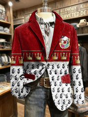 Herren Cologne Carnival Print Casual Anzüge