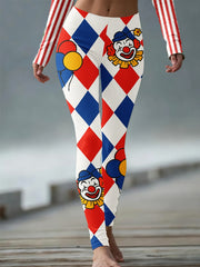 Frauen Kölner Karneval Clown Leggings