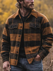 Herren Freizeit jacke Kariert