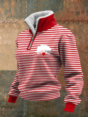 Frauen Deutscher Kölner Karnevals-Clown-Oberteil mit Pelz besatz