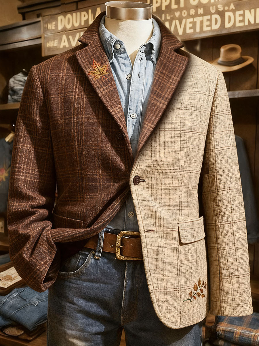 Herren Herbst Kunst Bedruckte Jacke