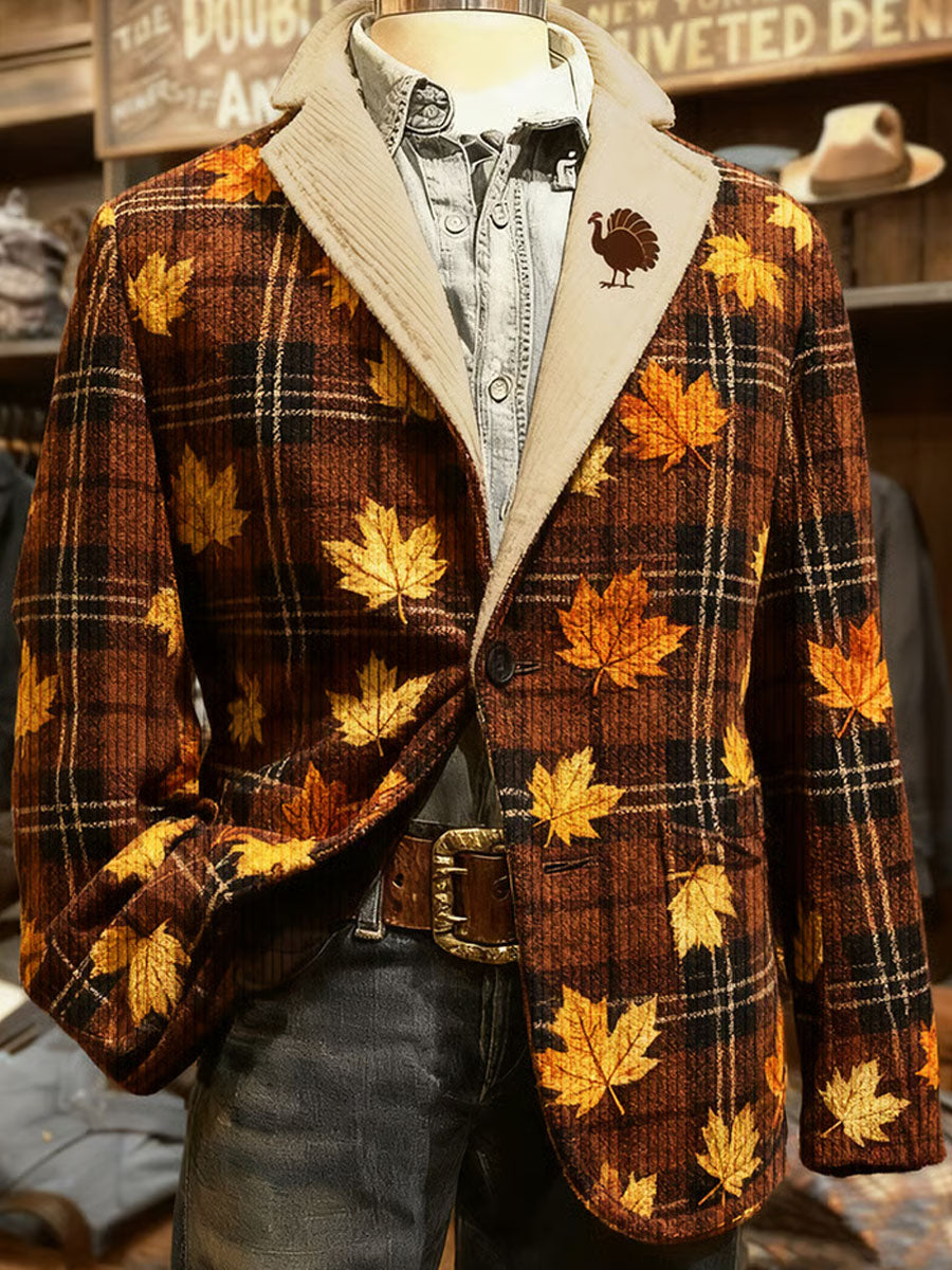 Herren Herbst Kunst Bedruckte Jacke