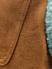 Herren Retro Patchwork lässig ärmellose Jacke