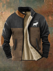 Herren Vintage Western Elk bedrucktes lässiges Sweatshirt