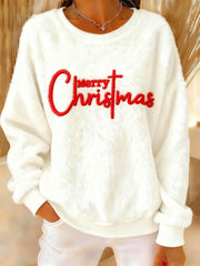 Damen Frohe Weihnachten Weihnachten Kreuz Flanell Hoodie