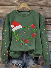Damen Sweatshirt mit Weihnachts druck