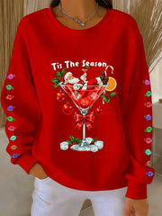 Damen Weihnachts weihnachts mann Bedrucktes Sweatshirt
