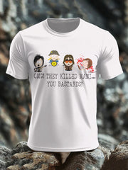 Men's Roses Music Lover Lemon Printed T-shirt