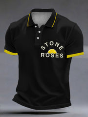 Men's Lemon Roses Music Lover polo shirt