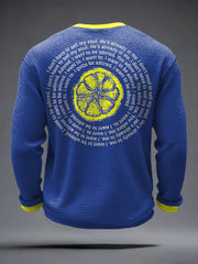 Men's I Wanna Be Adored Lemon Roses Music Lover Printed Waffle Tops