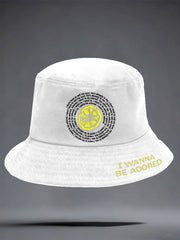 Unisex I Wanna Be Adored Lemon Roses Music Lover Printed Hat