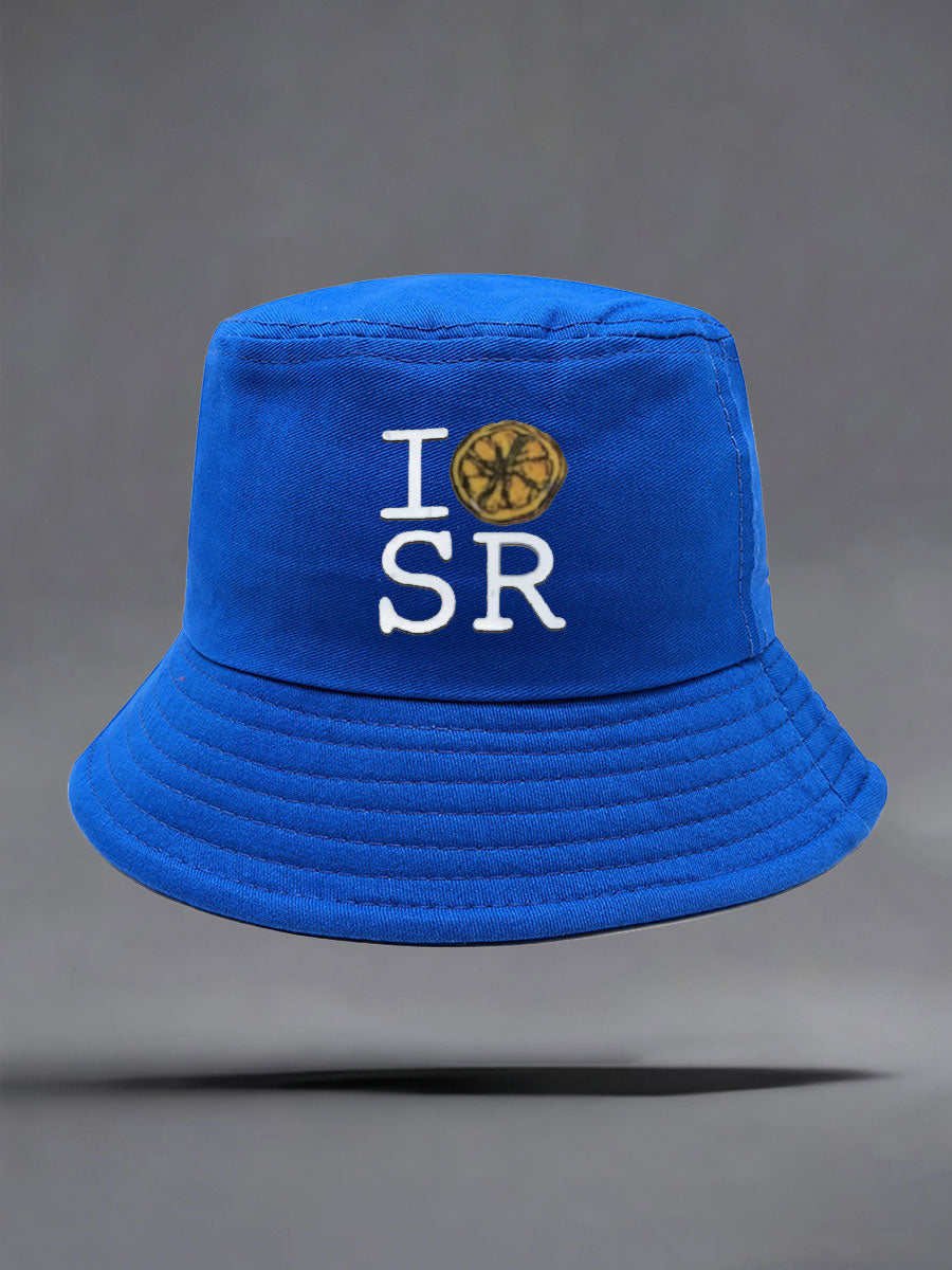 Unisex Lemon Roses Music Lover Print Hat