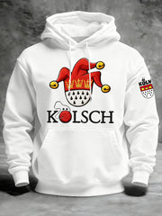 Langärmliges Sweatshirt mit Kapuze für Herren Kölner Karneval bedruckt