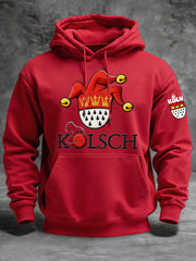 Langärmliges Sweatshirt mit Kapuze für Herren Kölner Karneval bedruckt
