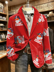 Herren Kölle Alaaf Cologne Carnival Print Freizeit anzug