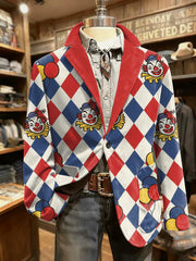 Herren Cologne Carnival Print Casual Anzüge