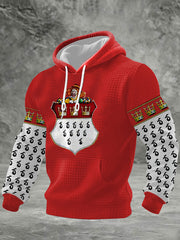 Cologne Carnival Clown Print für Herren lässig kariert Hoodie