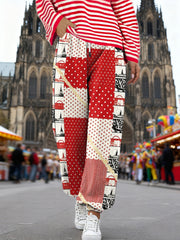 Damen Kölner Karneval bedruckte Freizeit hosen