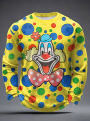 Herren-Clown-Print-T-Shirt mit Kölner Karnevals-T-Shirt