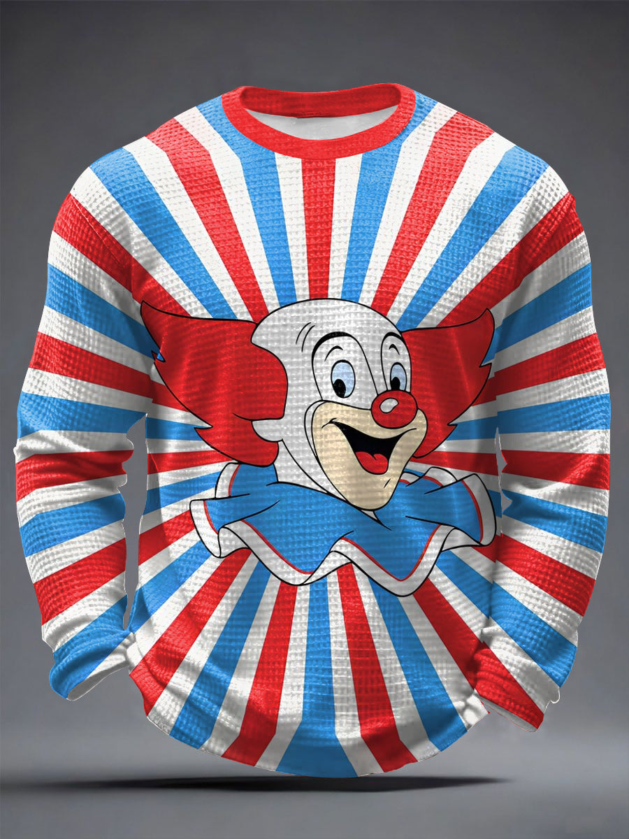 Herren-Clown-Print-T-Shirt mit Kölner Karnevals-T-Shirt