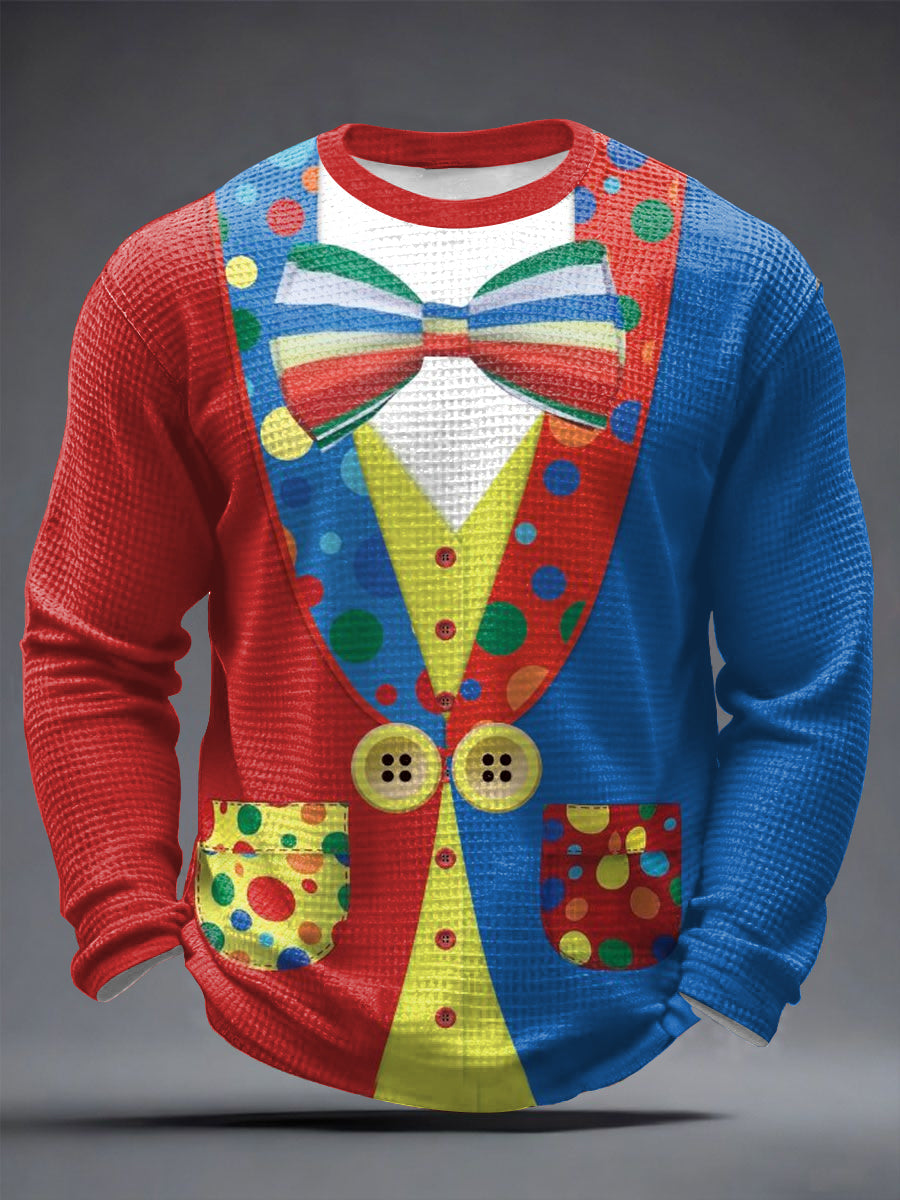 Herren-Clown-Print-T-Shirt mit Kölner Karnevals-T-Shirt