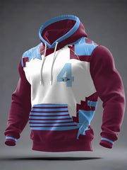 Men's Football Lover Legend Printed Hoodie