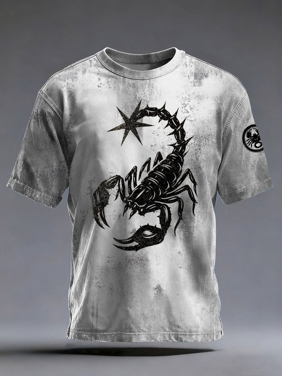 Bedrucktes Herren-T-Shirt im Rock-Stil