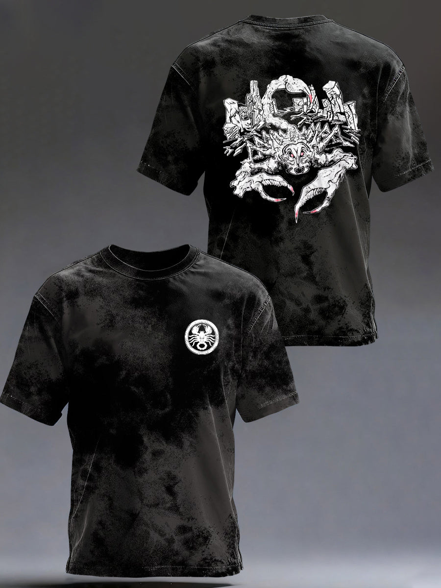 Bedrucktes Herren-T-Shirt im Rock-Stil