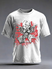 Bedrucktes Herren-T-Shirt im Rock-Stil