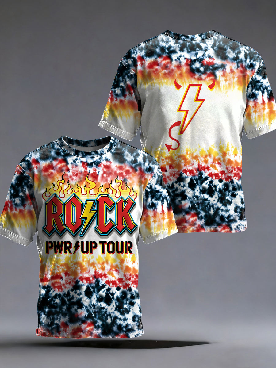 Herren Rockmusik inspiriertes bedrucktes T-Shirt