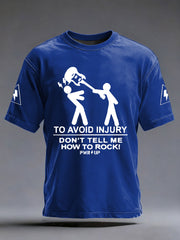 Herren Rockmusik inspiriertes bedrucktes T-Shirt